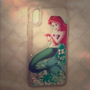 Glitter little mermaid IPhone XS phone case